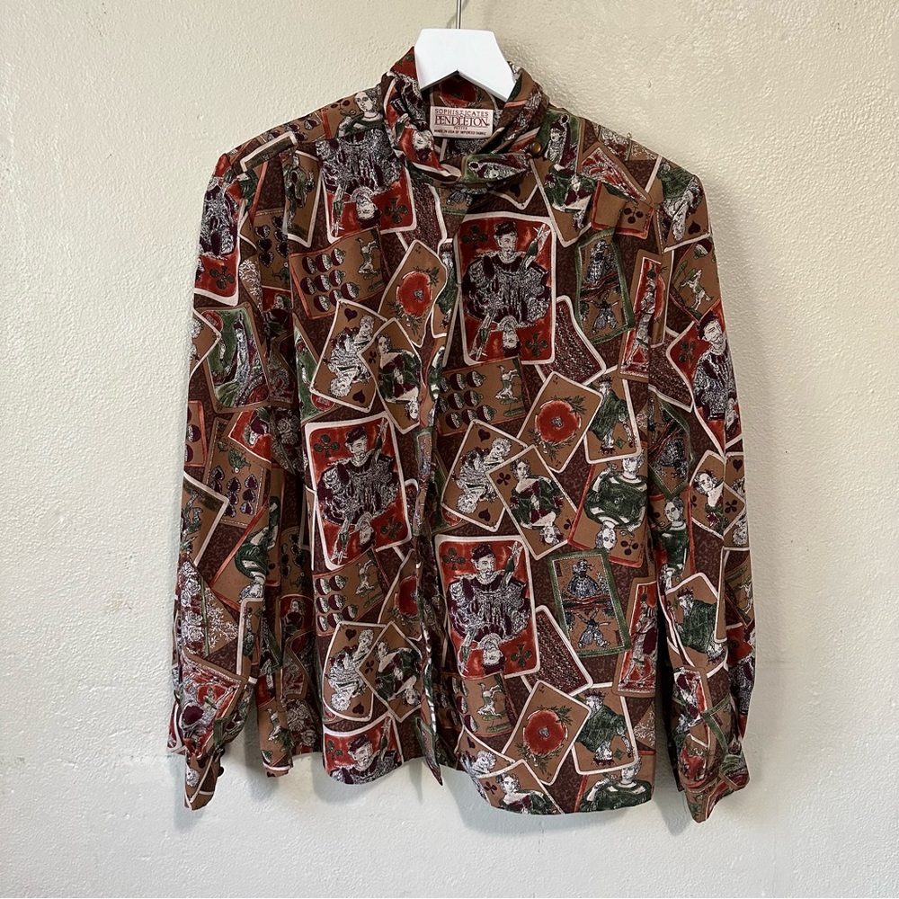 Pendleton Vintage Sophisticates Petite Art to Wear Blouse‎ Size 12